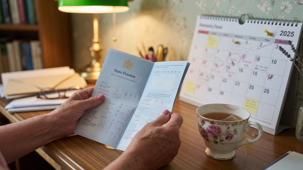 Pension statement and calendar for state pension qualifying years